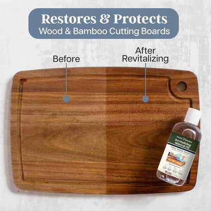 Cutting Board Oil – Food Grade Mineral Oil for Wood & Bamboo Butcher Blocks, Utensils & Countertops, Food Safe, 8 Ounces